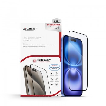 Kính Cường Lực iPhone 16 Zeelot SolidSleek 2.5D Anti-Blueray