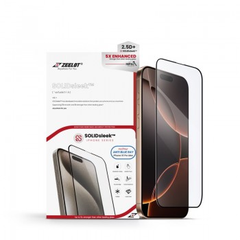 Kính Cường Lực iPhone 16 Pro Max Zeelot SolidSleek 2.5D Anti-Blueray