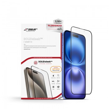 Kính Cường Lực iPhone 16 Plus Zeelot SolidSleek 2.5D Anti-Glare