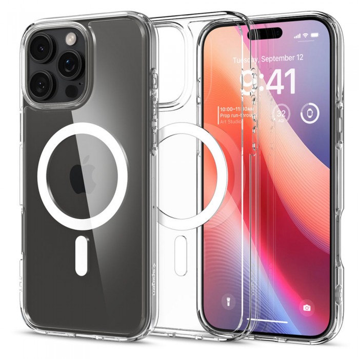 Ốp Lưng iPhone 16 Pro Spigen Crystal Hybrid Magfit