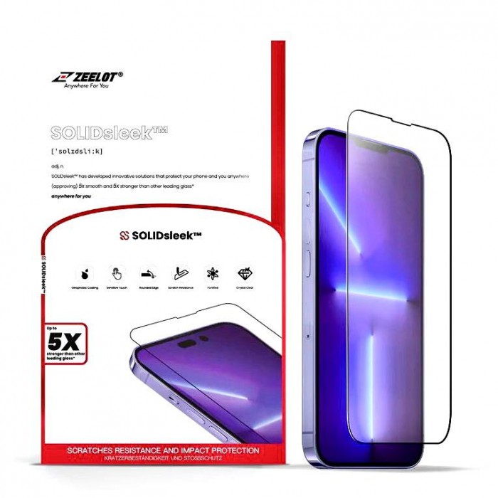 Kính Cường Lực iPhone 14 Plus Zeelot SolidSleek Matte