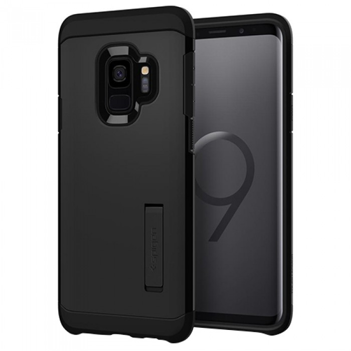 Ốp lưng SamSung Galaxy S9 Spigen Tough Armor (Đen)
